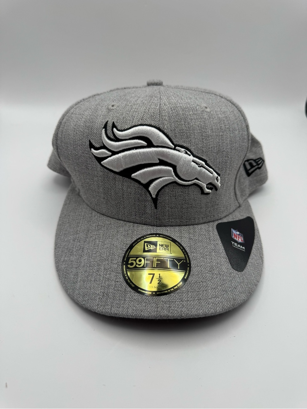 New Era Gray Denver Broncos 59FIFTY Fitted Hat